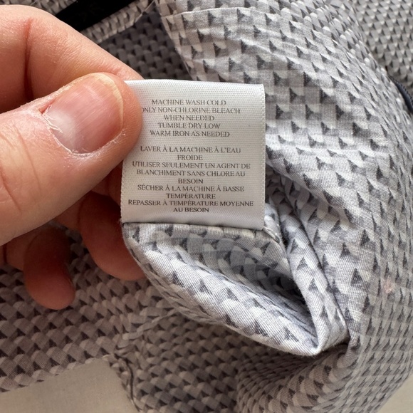 English Laundry Long Sleeve Button Up‎ Casual Dress Shirt 3-D Geometric Gray 16 - Picture 11 of 16